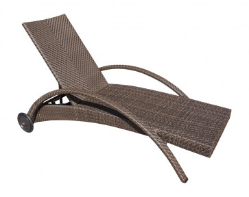Atlantis Patio Chaise Lounge with wheels