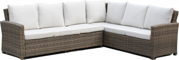Spanish Wells Sectional Left & Right w/tan cushions