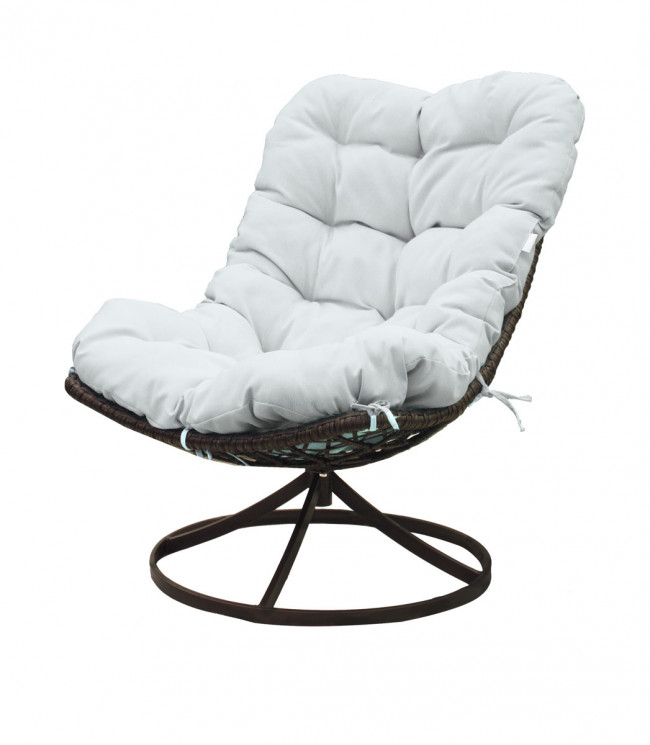 Panama Jack Outdoor Swivel Chair W Off White Cushion