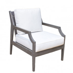 Poolside Lounge Chair w/off-white cushion