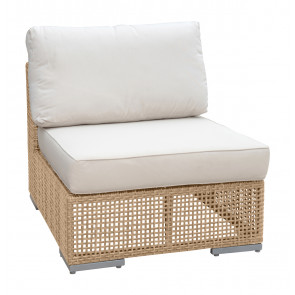 Austin Armless Chair w/off-white cushion