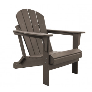 Poly Resin Taupe Adirondack Chair