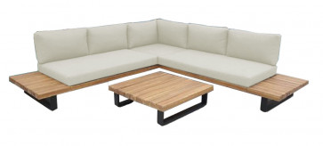 Highbourne Cay 3 PC Sectional w/beige cushions