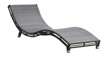 Graphite Curved Chaise Lounge