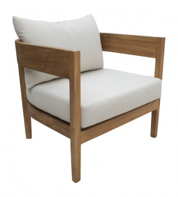 Bali Lounge Chair w/beige cushion