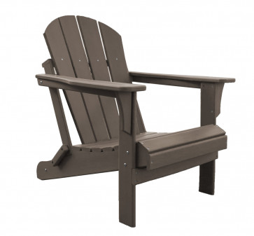 Poly Resin Taupe Adirondack Chair