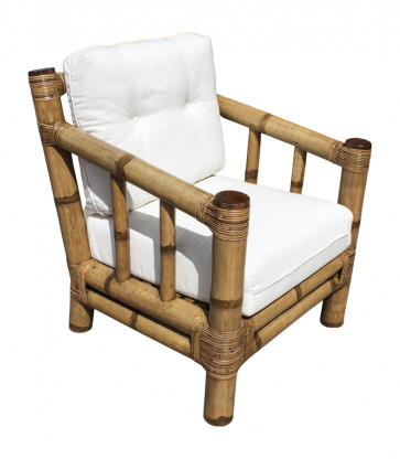 Kauai Lounge Chair w/beige cushion