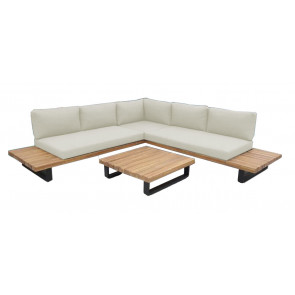 Highbourne Cay 3 PC Sectional w/beige cushions