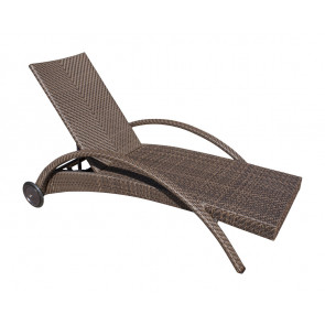 Atlantis Patio Chaise Lounge with wheels