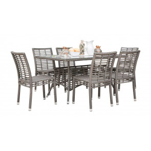 Graphite 7 PC Dining Side Chair Set