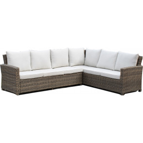 Spanish Wells Sectional Left & Right w/tan cushions